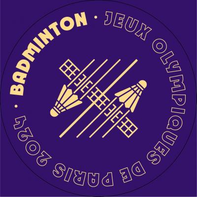 Paris 2024 visuels pictogrammes badminton 1080x1080 1